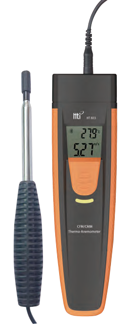 HT-833 Bluetooth CFM/CMM  Thermo-Anemometer