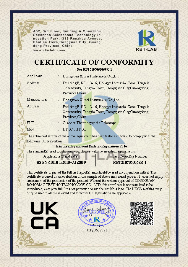 RBT210706006SC-1 UKCA-LVD infrared thermal imager HT-A4/A3