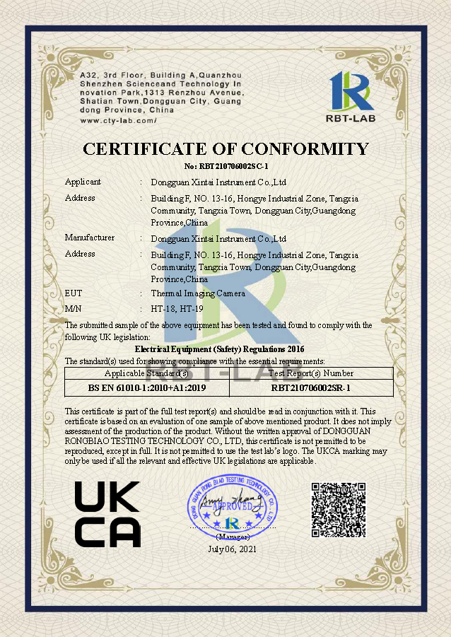 RBT210706002SC-1 UKCA-LVD infrared thermal imager HT-18/19